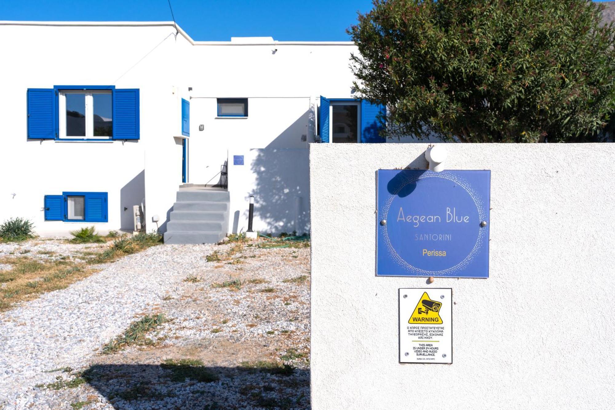 Ferienwohnung Aegean Blue Santorini Perissa Exterior foto